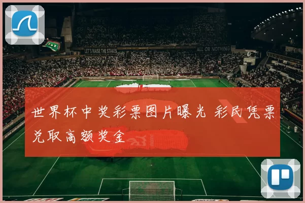 世界杯中奖彩票图片曝光 彩民凭票兑取高额奖金